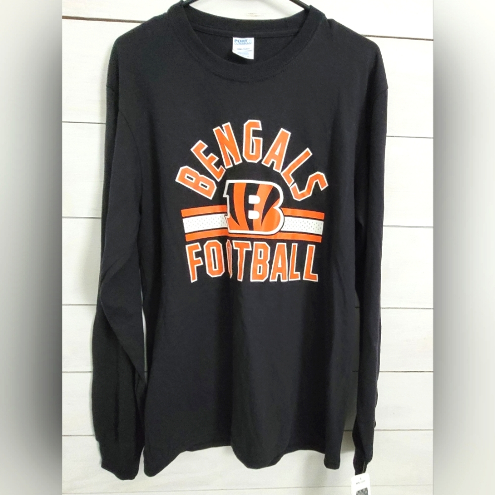 NFL team apparel Cincinnati Bengals long sleeve shirt men's size medium
